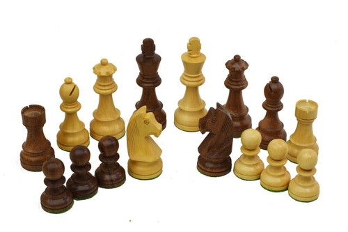 ROOGU German Staunton Schach Figuren 3.75'' Akazienholz Buchsbaum Indien - Picture 4 of 8