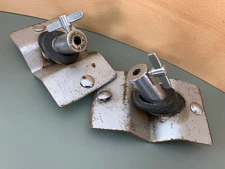 SONOR Lot of 2x SPUR BRACKET Bass Kick Drum Leg Mount Parts Teardrop Era 60s Vtg