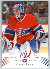 CAREY PRICE 2008-09 UPPER DECK MONTREAL CANADIENS CENTENNIAL 08-09 NO 168  24726
