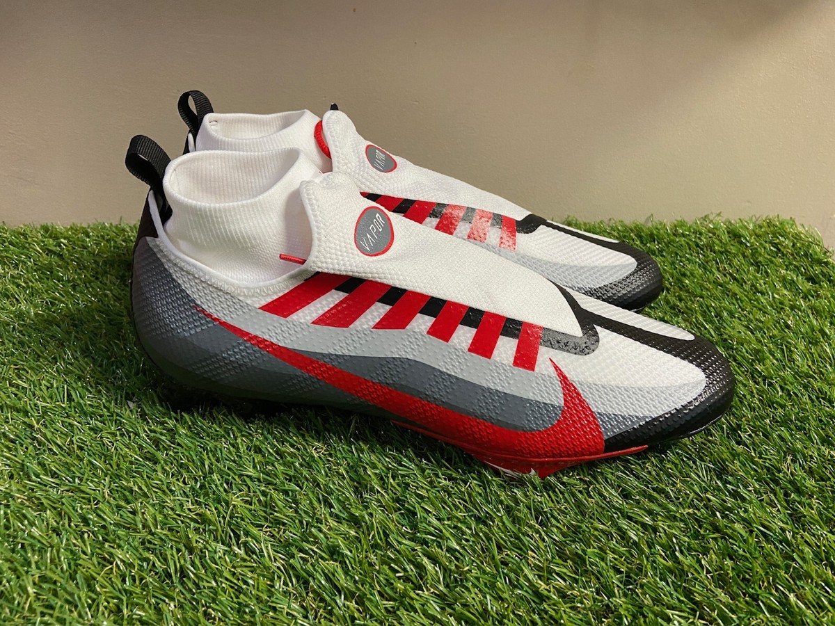 Nike Football Cleats Vapor Edge Pro 360 Black Red DV0778-002 Men’s Size NEW Nike Vapor Edge Pro 360 Red Black Football Cleats Men main image 3