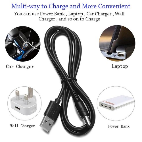 Razor Cord USB to 2-Prong Plug Razor Connector Power Adapter Charger Jack
