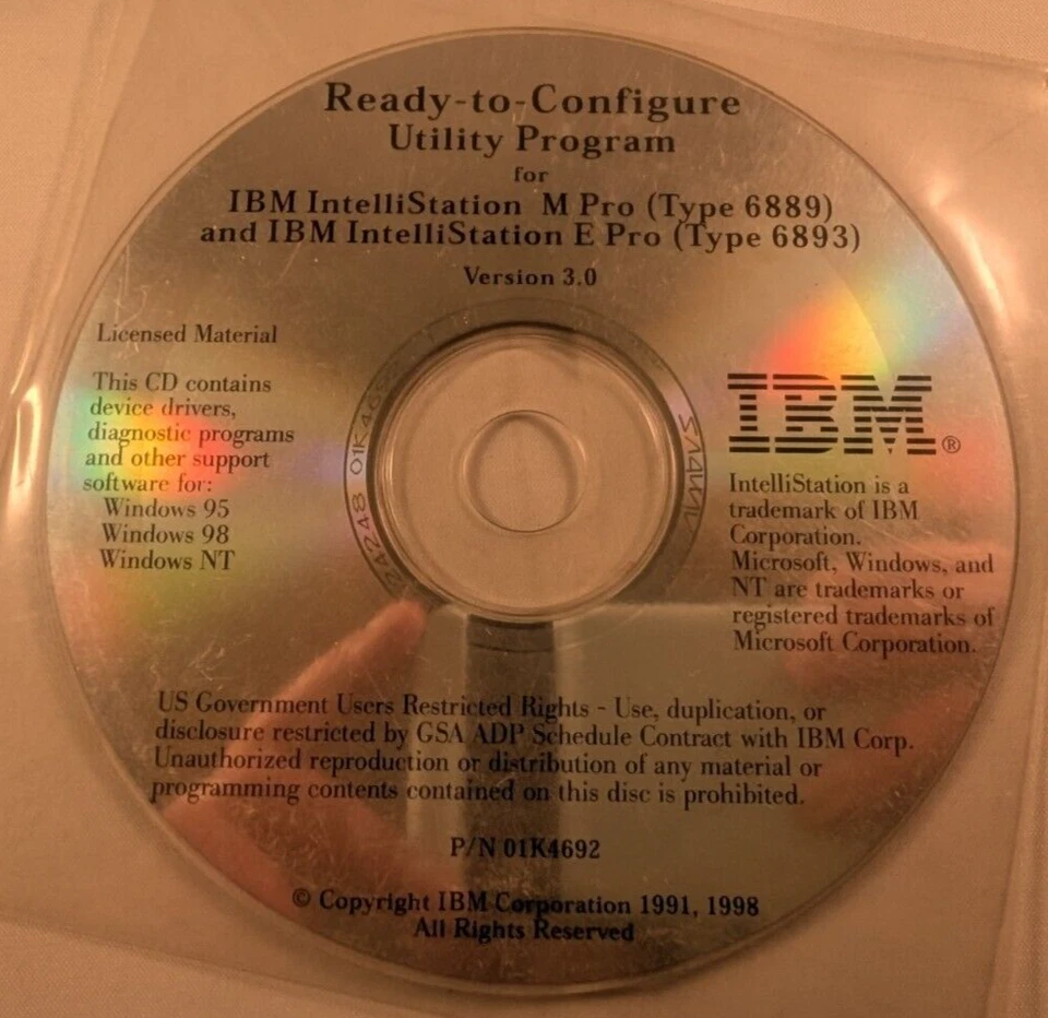 Ready to Configure Utility Program for IBM Intellistation M & E Pro 6889/ 6893 - Bild 4 von 4