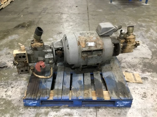 Reliance 50 HP 3 Phase 1180 RPM Electric Motor 23/460V W/ Vicker Pumps #43MK FML