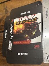 Vtg 1997 Red Asphalt Store Display Box Employee Promo PlayStation PS1