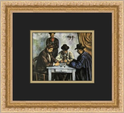 Paul Cezanne The Card Players Custom Framed Print