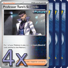 4x Professor Turo's Scenario - NM Playset - Trainer x4 - Pokemon TCG