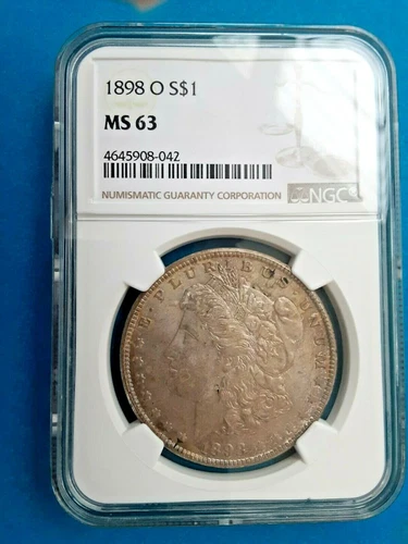 1898 O Morgan Silver Dollar NGC MS 63