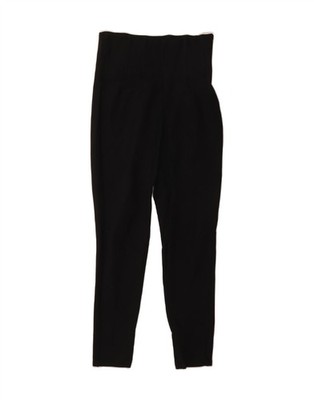 ZARA Damen Skinny Freizeit Hose Medium W28 L26 Schwarz Viskose BV19