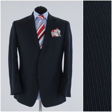 Mens Striped Blazer 42S UK Size BEXLEYS Dark Grey Sport Coat Jacket