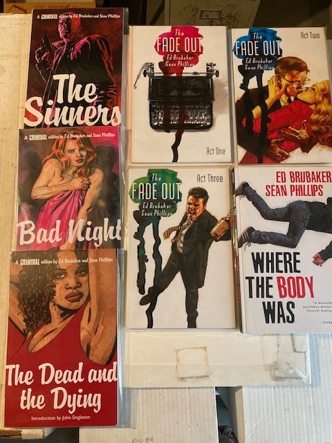 ED BRUBAKER & Sean Phillips - Hard-Boiled Graphic Novels and Comics: Lot of 7
