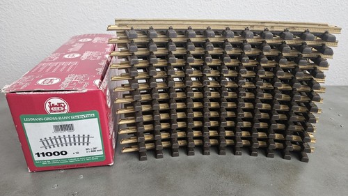 LGB Lehmann 1100 gebogenes Gleis 30 Grad R600 12 Stück im Originalkarton - Bild 1 von 4