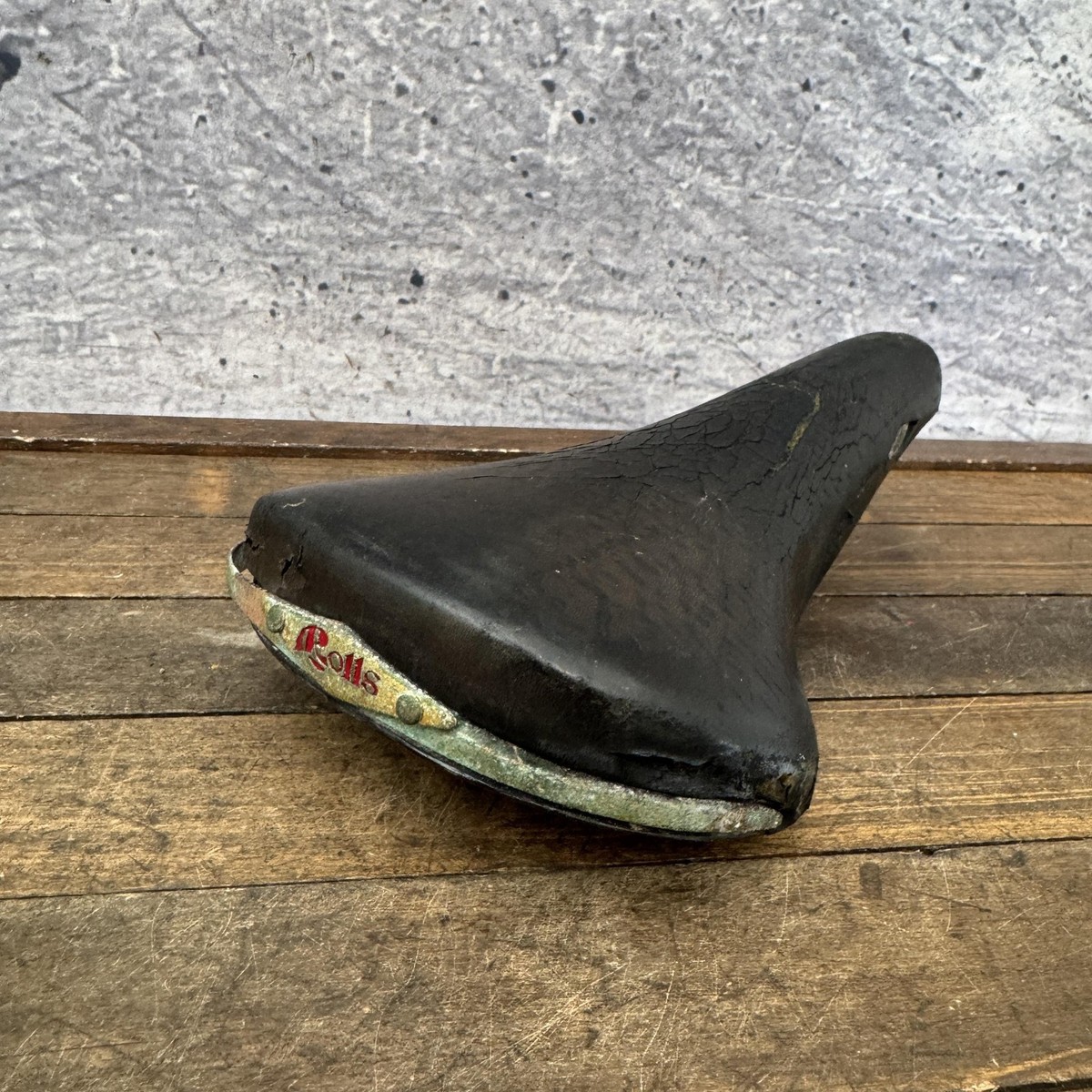 Vintage Selle San Marco Rolls Saddle Black Road Bike Seat Italy