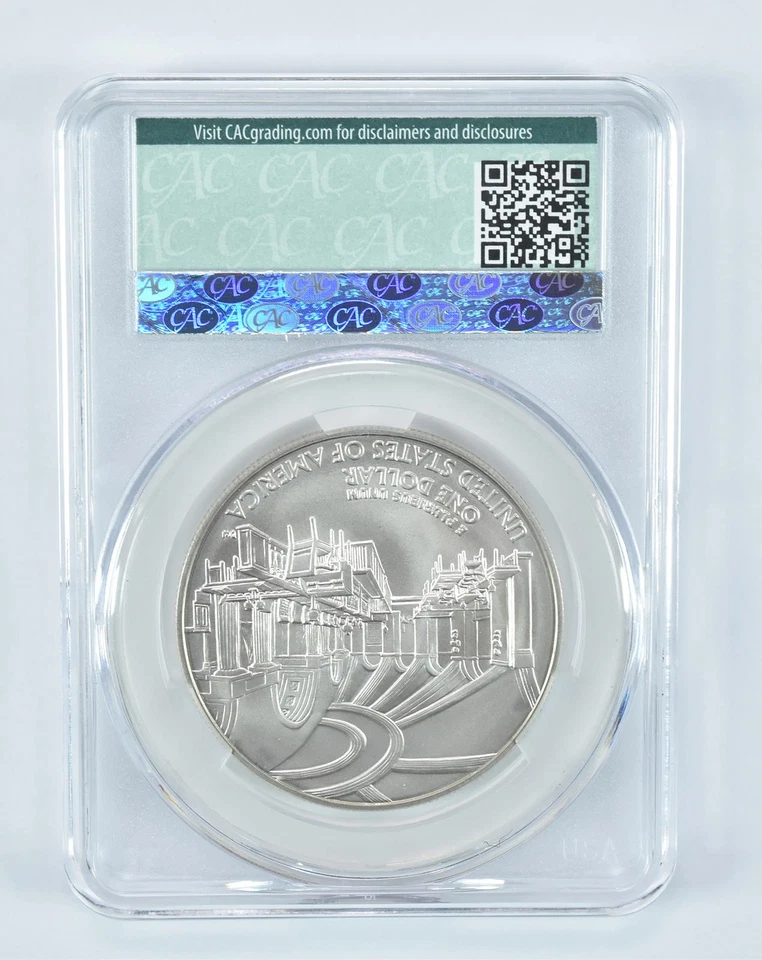 2005-P John Marshall Commemorative Silver Dollar MS69 CAC CACg *2623 - Image 2 of 4