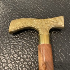 Brass Handle New Gift Style Handmade Derby Designer Cane Wooden Walking Stick
