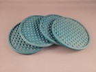 Set Of 4 Greenish-blue Coasters — photo 1