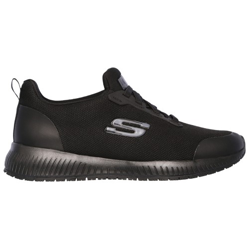 Zapatos de trabajo antideslizantes Skechers para damas Squad entrenador cojín de espuma viscoelástica - Imagen 3 de 13
