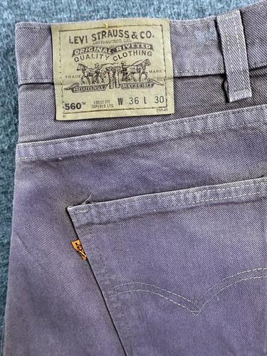 Vintage Levis 560 Jeans Mens 36x30 Loose Straight Orange Tab Made USA 90s Y2k - Picture 9 of 9
