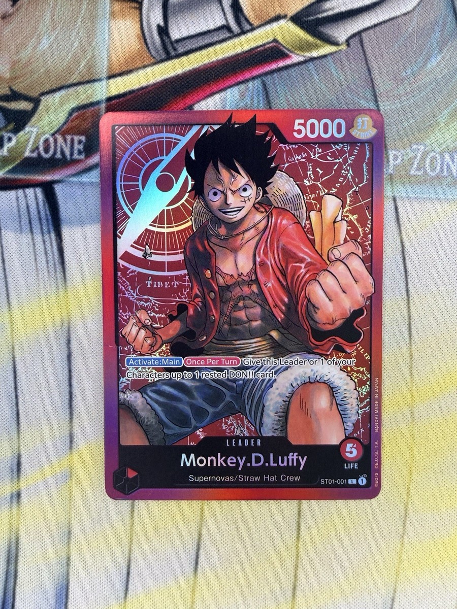 ebay5万円! L.ロベルト ルーキーカード SAPPHIRE EDITION Monkey.D.Luffy Leader Foil Errata - One Piece TCG - ST01-001