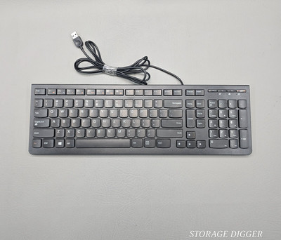 Lenovo Model LXH-EKB-10YA Wired USB Black Keyboard, QWERTY, Made in China