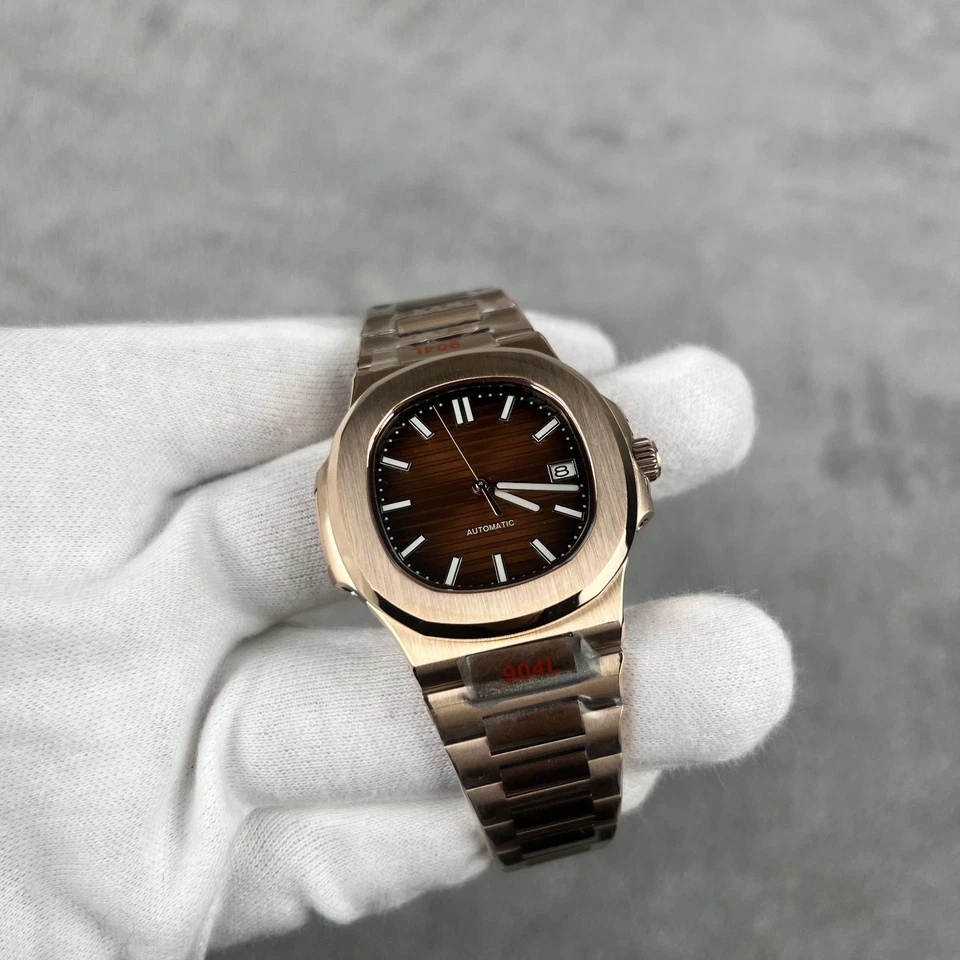 Mod Custom Watch Nautiko Brown Dial Automatic Sapphire Glass Back Seikonaut NH35 - Image 4 of 4