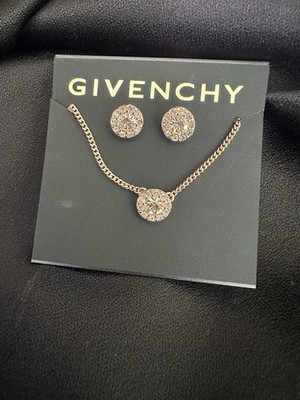 Givenchy Jewelry Set / Rose Gold/ Pave Crystals 