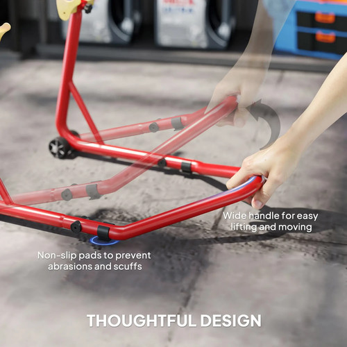 Heavy Duty Motorcycle Rear Paddock Stand – 544kg Lift, Adjustable U & L Forks, R - Picture 6 of 10