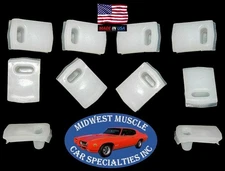 69-70 Caprice Body Side Belt Molding Moulding Bath Tub Style Trim Clips 10pcs JS