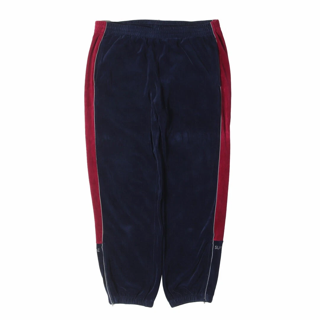 Pantalon Supreme Taille : L Velour Jersey Track (Velour Pant) Bleu Marine Occasion BEEG 0