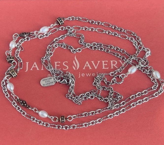 Collar James Avery Marjan retirado con perlas cultivadas Foto 2 de 4