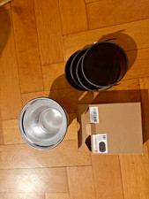 Studiolicht Reflektor 55° + 4 Waben - Walimex S-Bajonett