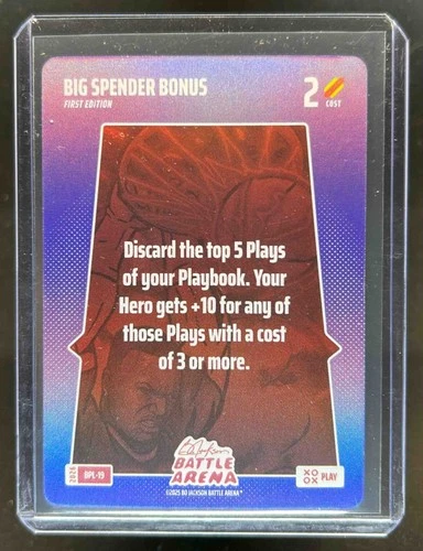 2026 Bo Jackson Battle Arena 1st Edition Big Spender Bonus Play #BPL-19