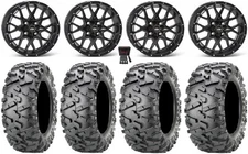 ITP Hurricane 14" Wheels Black 27" BigHorn 2.0 Tires Kawasaki Brute Force IRS