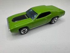 Hot Wheels '71 Plymouth GTX Green Loose Car Malaysia Base SL10