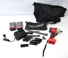 Tooleague Cordless Impact Wrench Set High Power Driver Kit 2 Batteries + Charger