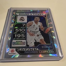 Panini Facundo Campazzo Real Madrid Round 2 #44 Contenders /149 EuroLeague