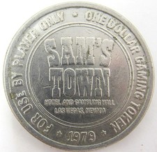 Sam's Town 1 Token Las Vegas Nevada Casino Chip 1979 Vintage US Seller