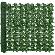 Artificial Ivy Privacy Fence Wall Screen,40X160 in UV-Anti Faux Greenery Back...