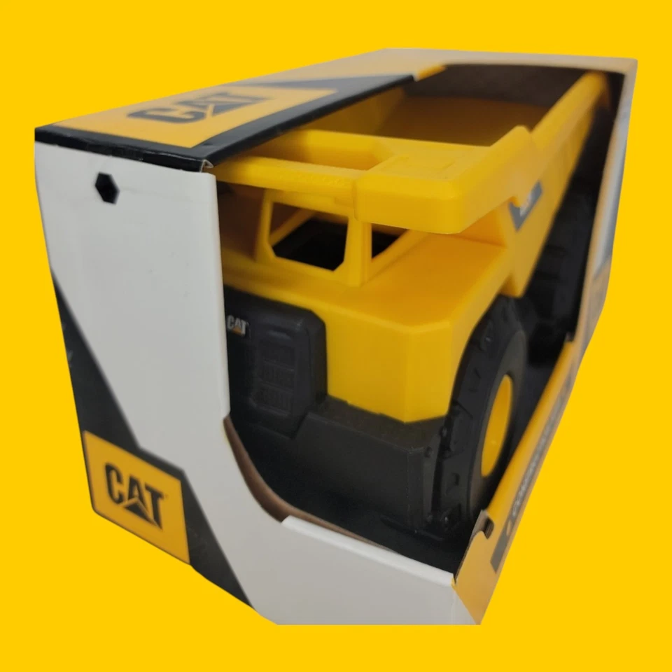 CAT Construction Fleet 10 Inch Dump Truck Toy 2022 Yellow Free Wheeling New - Image 4 of 4
