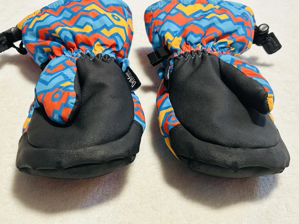 Guantes de manopla Gordini unisex-niño envolventes geo picos azul/naranja grandes Foto 3 de 4