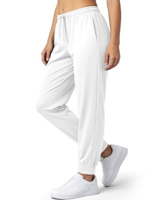 Othedrich Womens Joggers with Pockets Loose Fit Sweatpants, Medium, White
