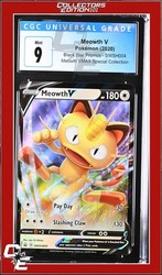 Meowth V SWSH004 Sword & Shield Black Star Promo Holo