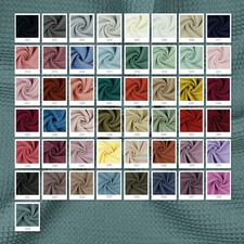 Waffelpique Meterware Waffel Stoff 100% Baumwollstoff Tex 100 Waffelstoff Uni