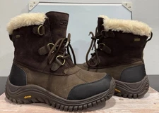 Ugg Ostrander Boots Women 7.5 Stout Leather Sheepskin Vibram Waterproof 1008125