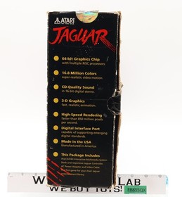 Jaguar 64-Bit Interactive Multimedia System WORKS 2000 Atari Video Game System