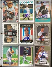TOPPS UPPER DECK SIGNED AUTOGRAPHED BASEBALL ROOKIE CARDS
