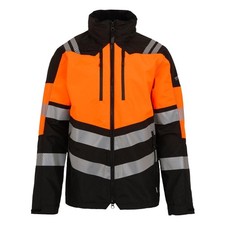 Regatta Hi-Vis X-Pro orange/black waterproof work shell jacket coat #TRW550