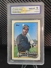 1989 Topps Barry Bonds Error Card WCG 10 – Wrong Back (Pirates Leaders) – Rare!