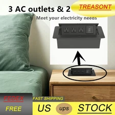 Connection Box Desktop Pop Up Outlet Desktop Hidden Multi-Function Outlet Jack