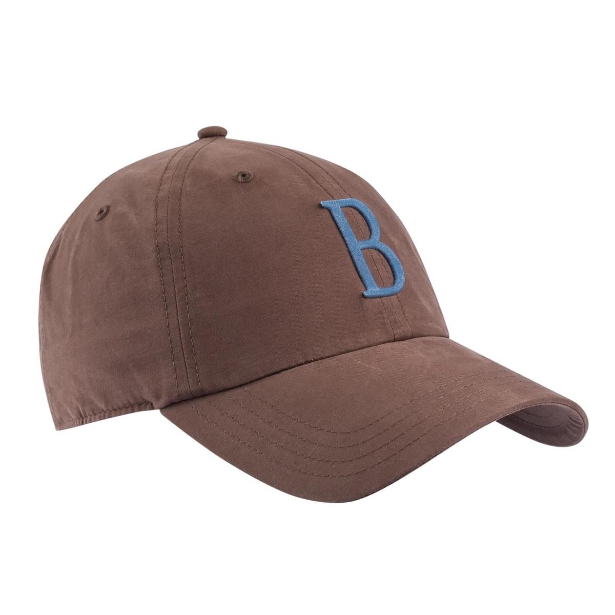 Beretta Big B Cap Baseball Hat Brown & Light Blue