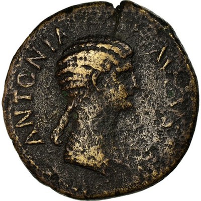 Münze, Antonia, As, 41-42, Rome, S+, Kupfer, RIC:104